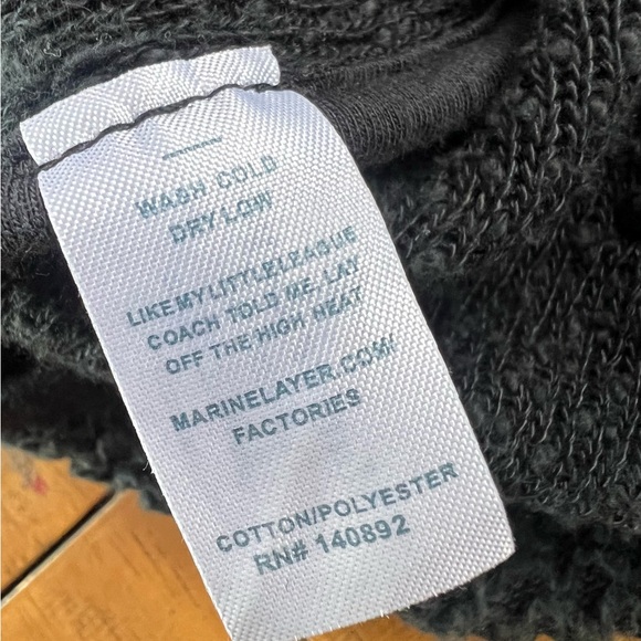 Marine Layer Lila Coat  Oversized Open Front Cardigan Sweater Charcoal Gray - Picture 12 of 14